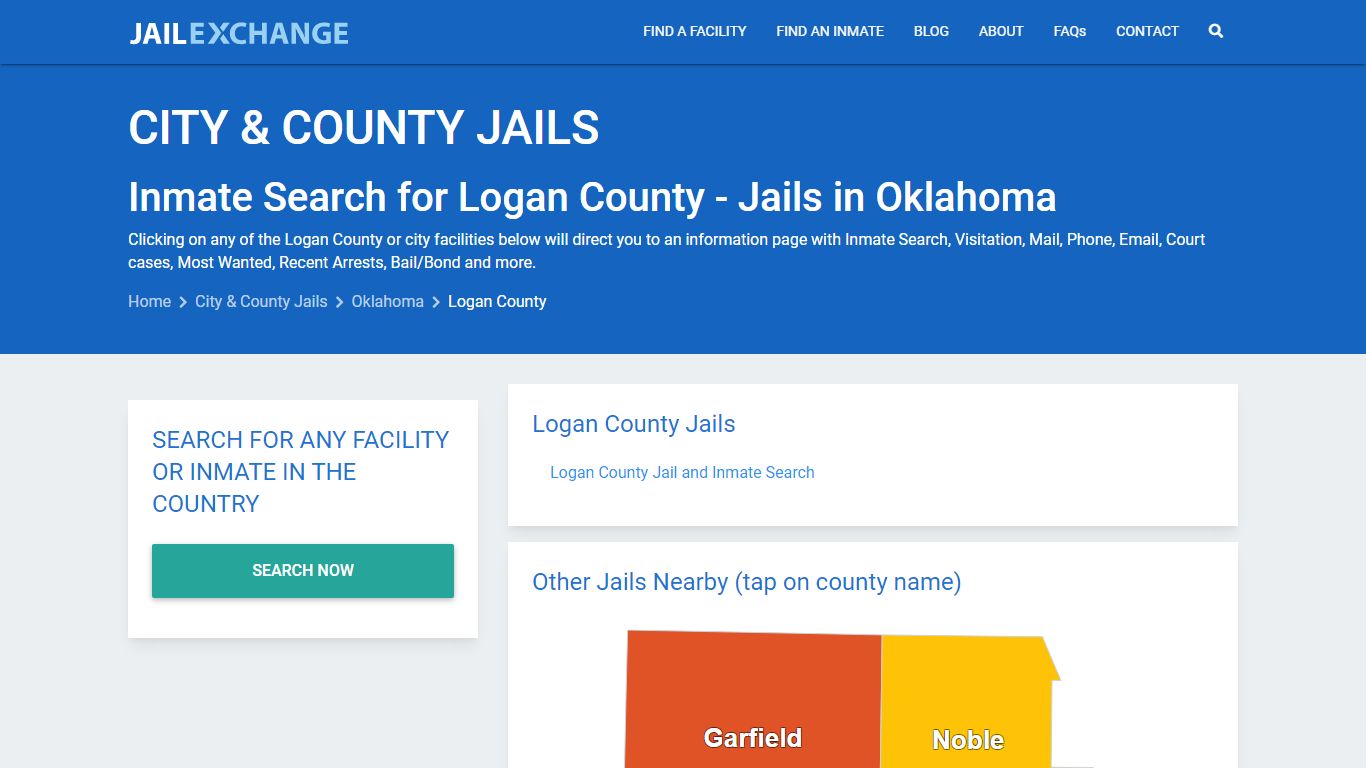 Inmate Search for Logan County | Jails in Oklahoma - Jail Exchange
